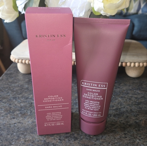 Kristin Ess Color Depositing Conditioner 6.7 Oz Dark Mauve Semi-Permanent - Picture 1 of 7